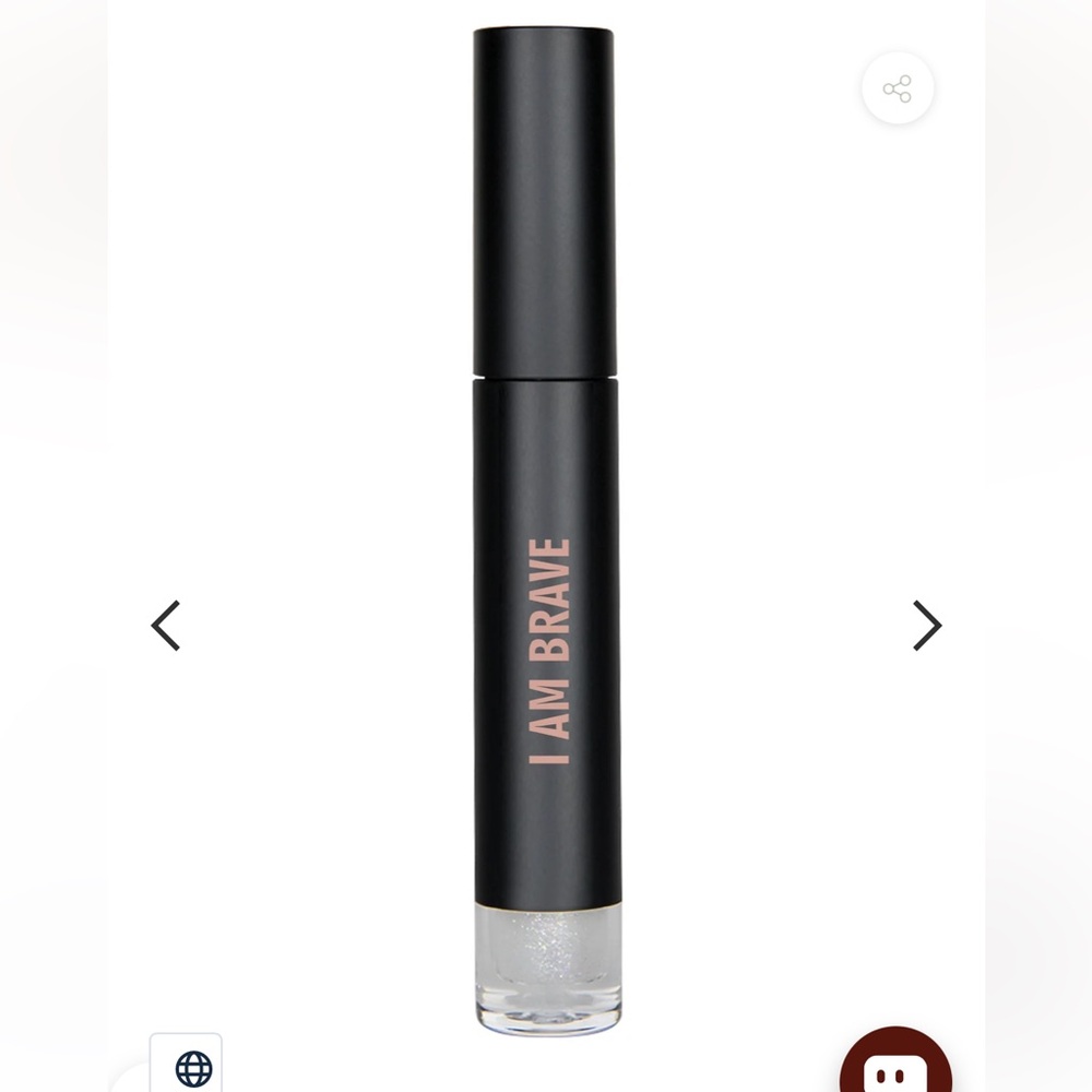RealHer High Shimmering Lip Gloss- I Am Brave-ShimmerSilver NIB